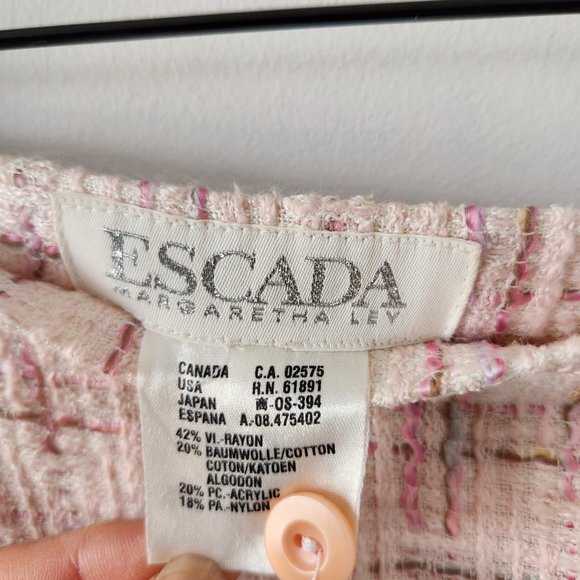 Escada tweed plaid print skirt - Picture 2 of 6